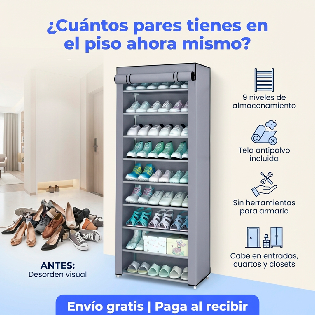 ZAPATERO EN TELA 9 NIVELES