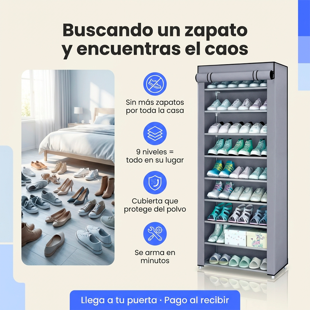 ZAPATERO EN TELA 9 NIVELES