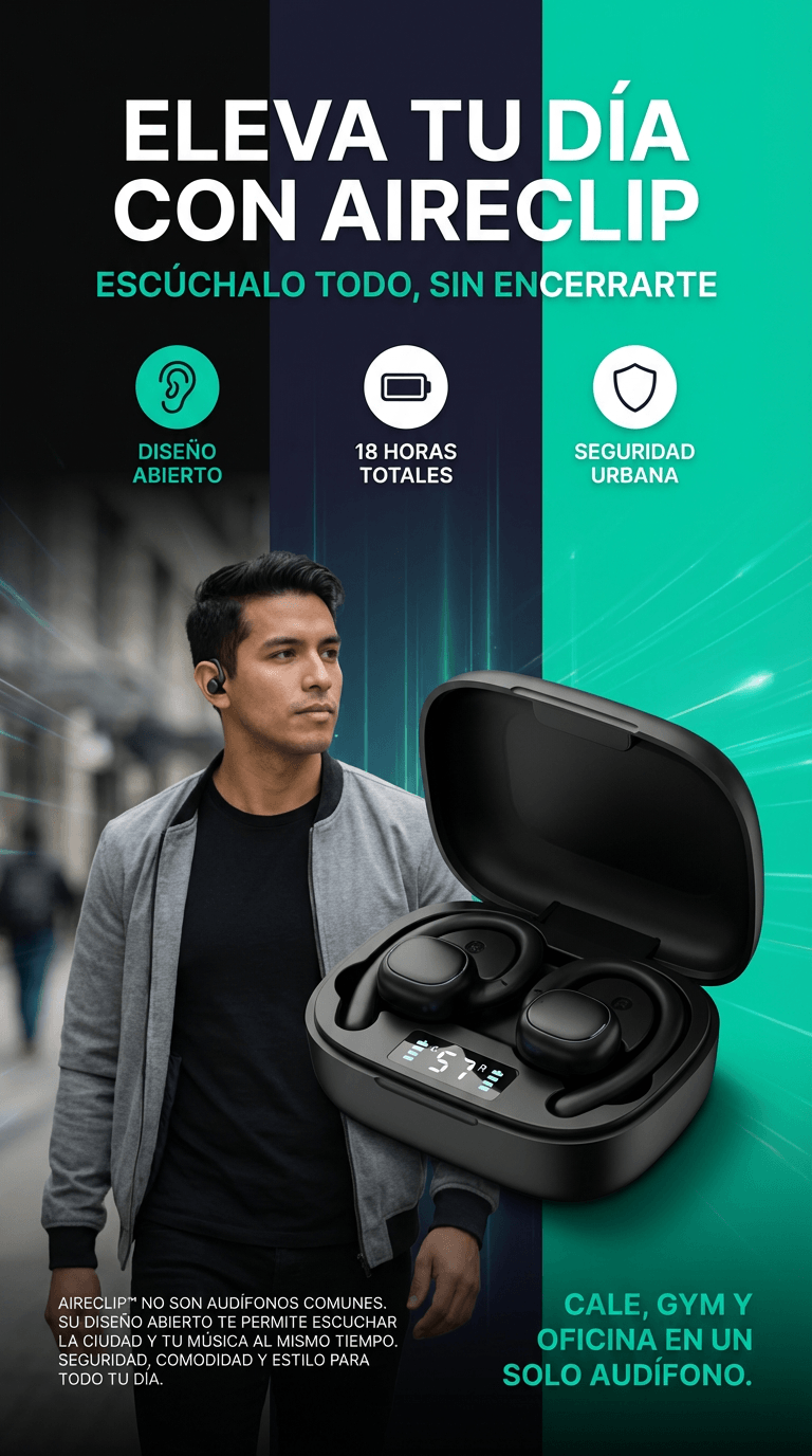 AUDIFONOS AMBIE CON PANTALLA