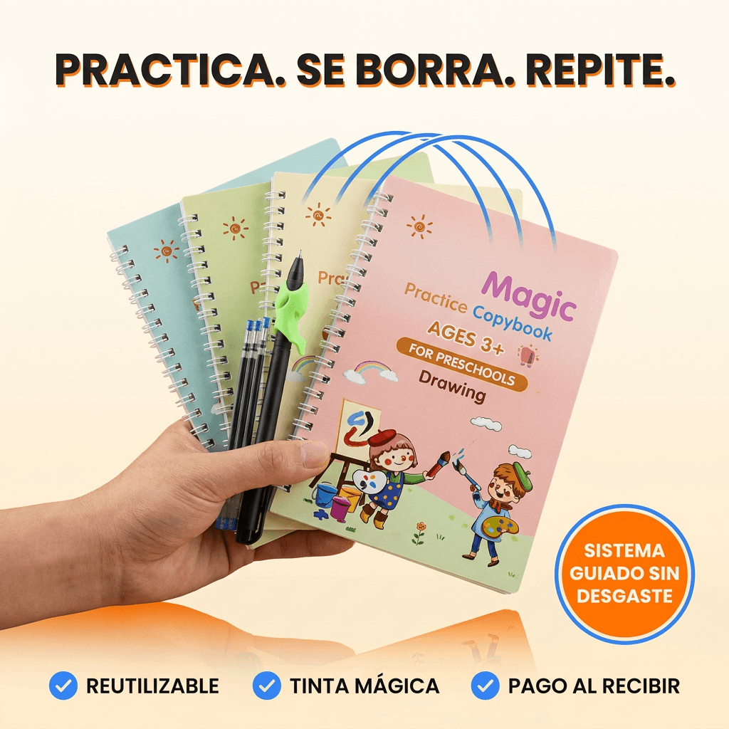 KIT DE CALIGRAFIA MAGIC X4