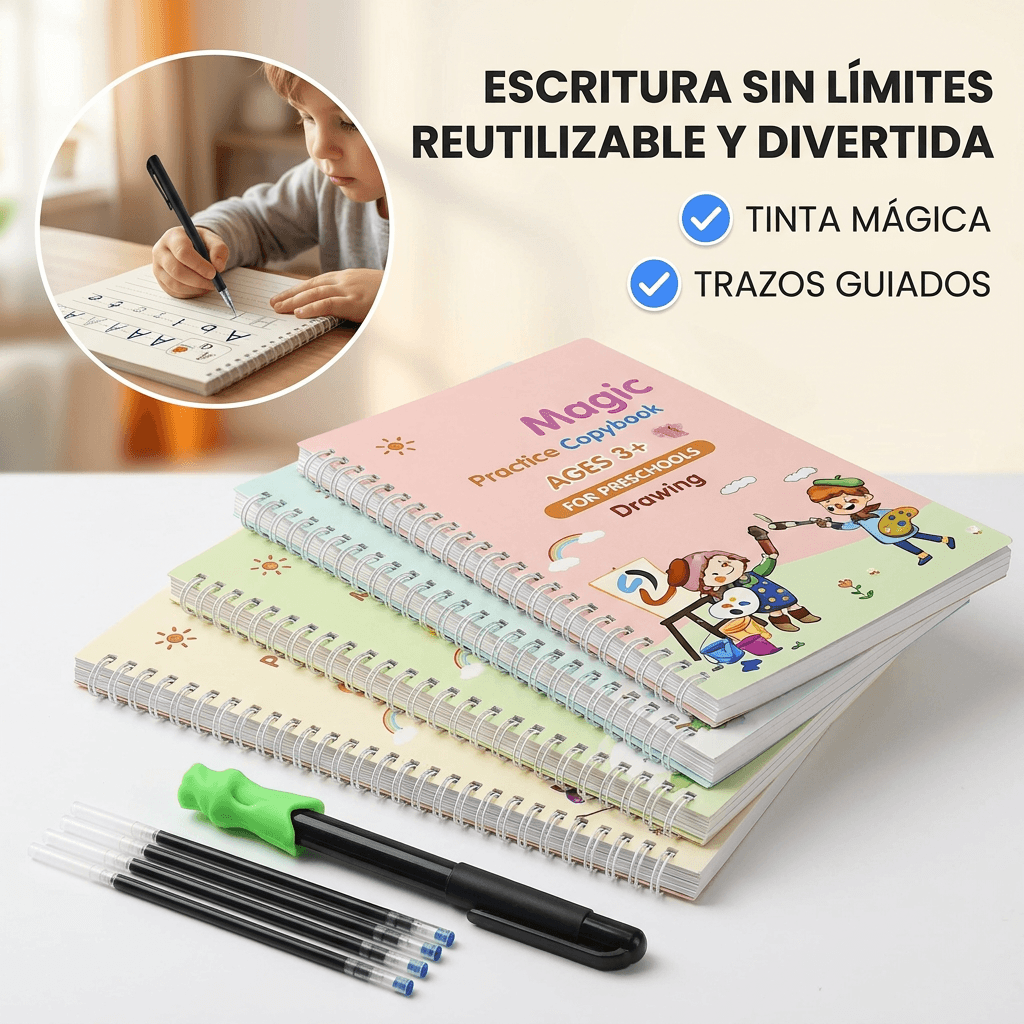 KIT DE CALIGRAFIA MAGIC X4
