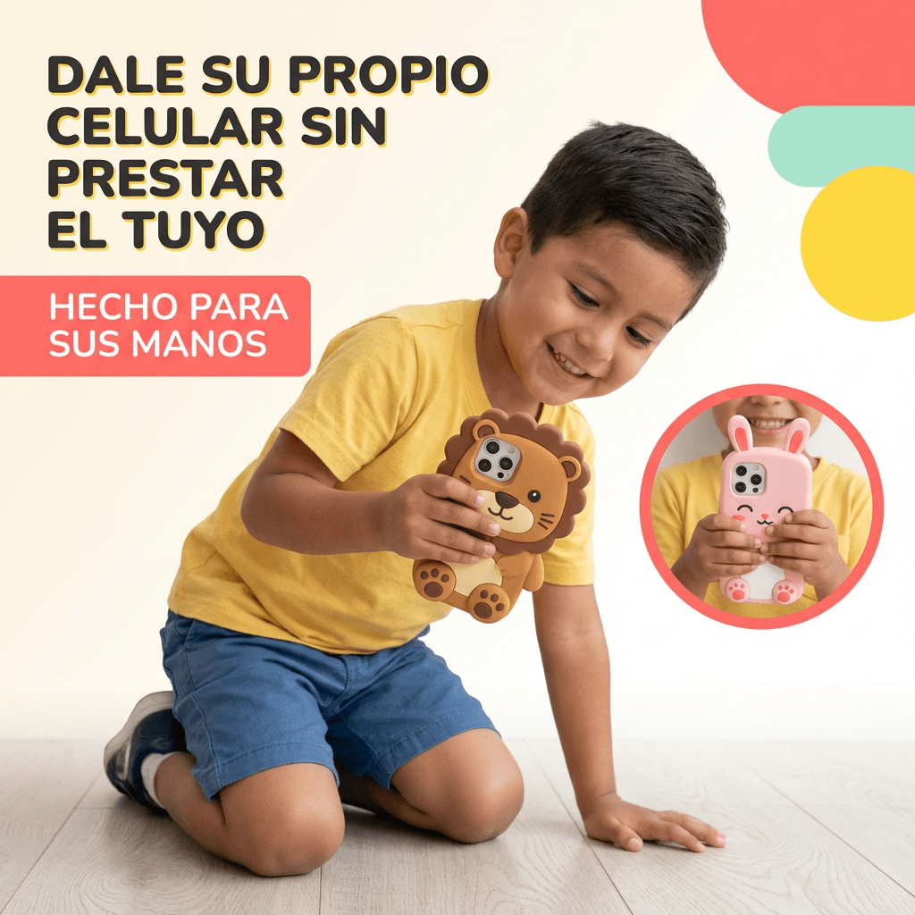 Teléfono Inteligente Infantil  (Versión Animales) - Dale su primer dispositivo sin prestar el tuyo
